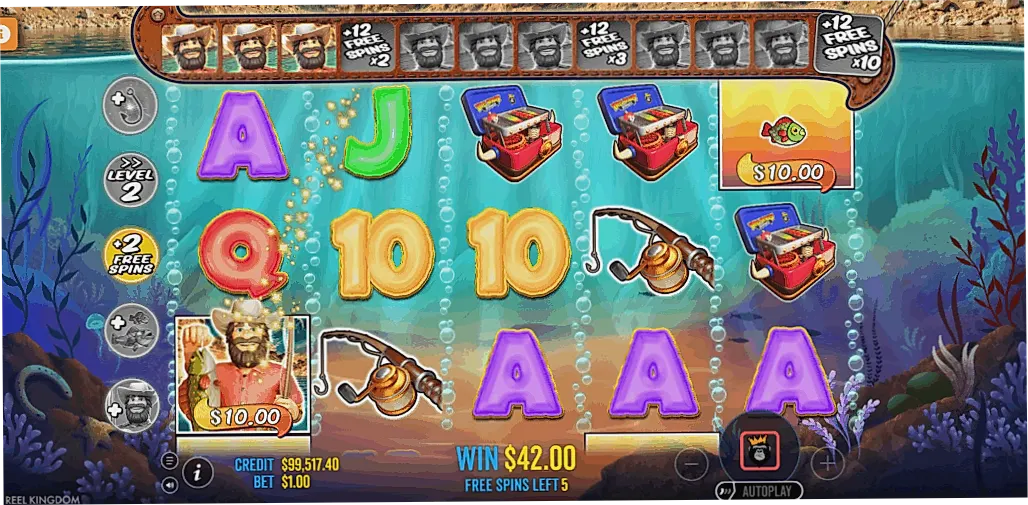 Big Bass Splash 1000 Free Spins showing 1,000x money fish symbols