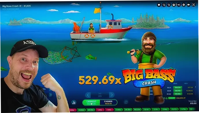 Big Bass Crash 50% cashout button and live leaderboard