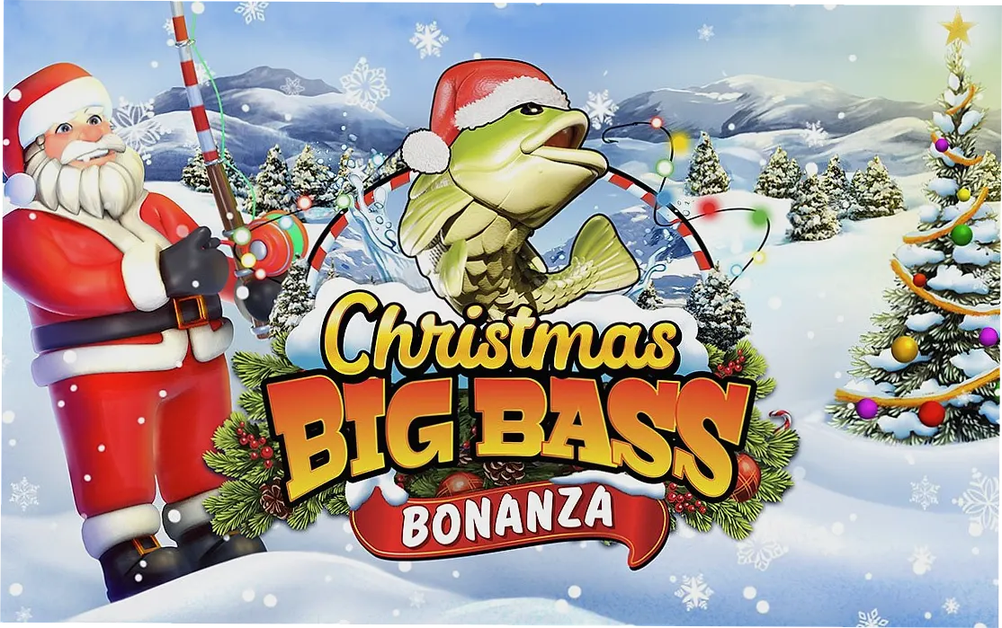 Christmas Big Bass Bonanza multiplier trail showing collected Santa Wilds