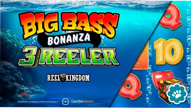 Big Bass Bonanza 3 Reeler base game showing 3-of-a-kind connections